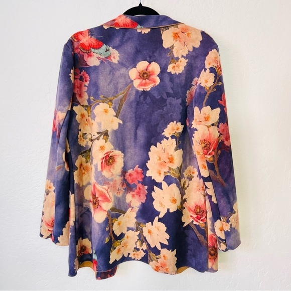 Solitaire Soft Floral Butterfly Light Weight Jacket M - Picture 7 of 8